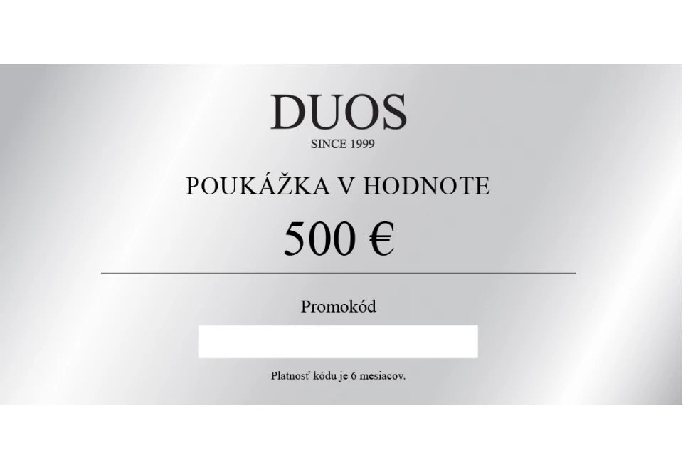 Digitální dárková poukázka 500€